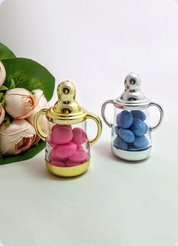 12 li Biberon Mika Kutu Bebek Şekeri Objesi