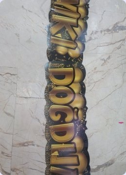 3D İyiki Doğdun Uzar Yazı 115x23cm GUMUS