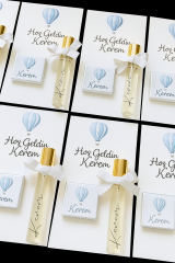 20 Lİ kolonyalı Spreyli cam şişe & çikolata hediyelik PEMBE