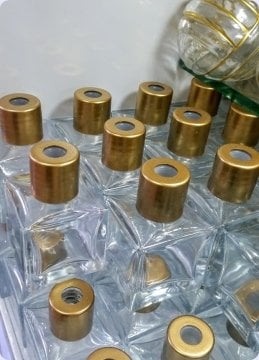 100 Lü Bambu Kare Oda Kokusu Şişesi 50 cc / Pvc Kapak