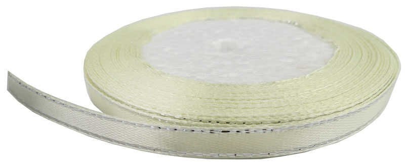 KURDELA SİMLİ SATEN KREM 6MM 250Yard-60