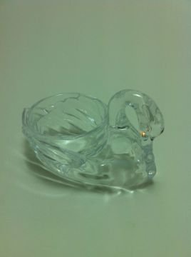 Pvc Kristal kuğulu mumluk 10 Ad./Pkt.