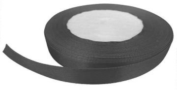 KURDELA SATEN SİYAH 6MM P250Yard-60