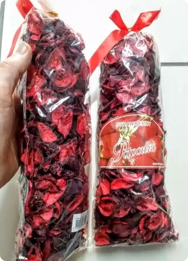 Yapay Kurutulmuş Kokulu Gül yaprağı 150 gr