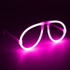 Karanlıkta Parlayan Fosforlu Glow Gözlük Fosforlu Gözlük Pembe Renk