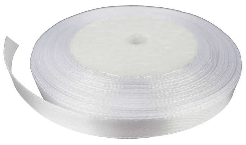 KURDELA SATEN BEYAZ 6MM P250Yard-60