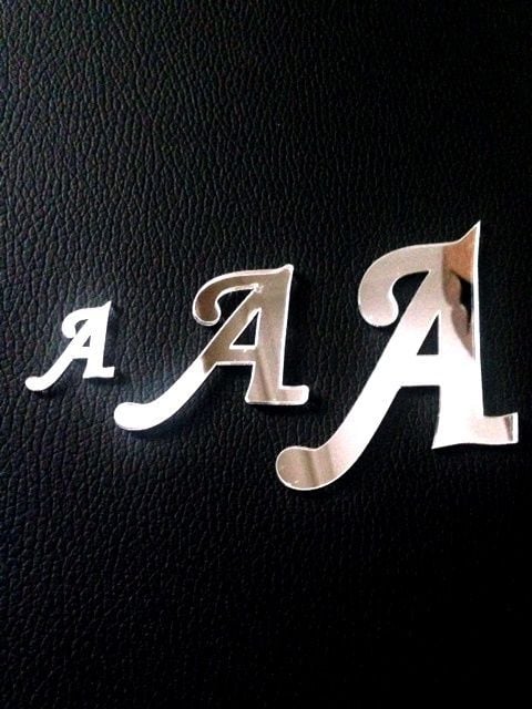 Ayna harf ve rakam (akrilik pleksi lazer kesim)