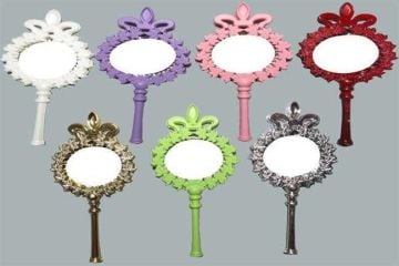 AYNA ÇİÇEKLİ PLASTİK BEYAZ P25-600