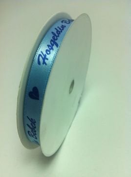Hoşgeldin bebek  yazılı 1 cm Saten Kurdela