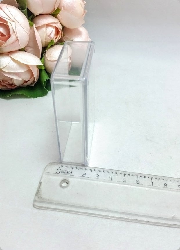 12 li Mika Pleksi Dikdörtgen Küçük Kutu 7,5x5x2 Cm