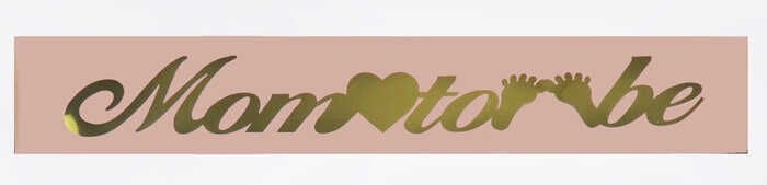 KUŞAK KURDELA MOM TO BE PEMBE ALTIN PK:1.5 MT