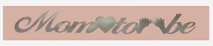 KUŞAK KURDELA MOM TO BE PEMBE GÜMÜŞ PK:1.5 MT