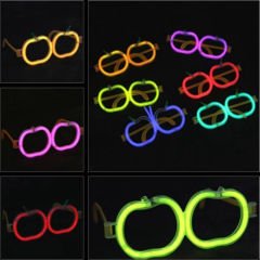 Glow  Elma Gözlük - Glow Partisi Gözlüğü - Glow Stick Gözlük 12 Adet