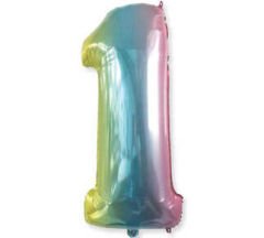 FOLYO BALON RAKAM 1 40 İNC RENGARENK PK:1-KL:200