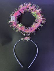 Led Işıklı Yanar Söner 3 Fonksiyonlu Melek Hare Taç Pembe Renk