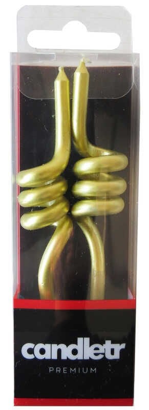 MUM METALİK SPIRAL 9 CM ALTIN PK:2 KL:100