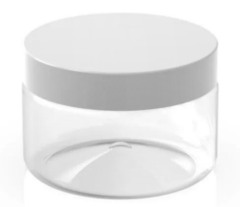 KUTU PLASTİK KREM KAVANOZU 10 ML BEYAZ KAPAK PK:25