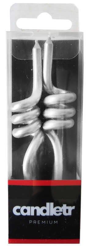 MUM METALİK SPIRAL 9 CM GÜMÜŞ PK:2 KL:100
