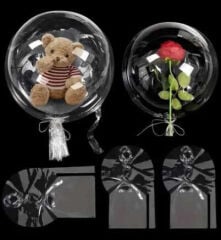 BALON ŞEFFAF (BOBO) ÇİFT AĞIZLI 30 İNC PK:10
