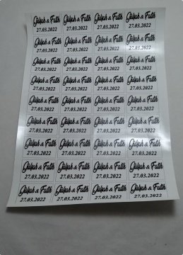 Dikdörtgen Şeffaf etiket