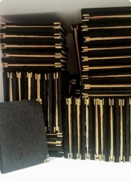 1 Paket 12.5x16.5 cm Kadife Kumaş Kaplı Yasin i Şerif