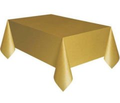 Gold Renk Plastik Masa Örtüsü 120X180 cm