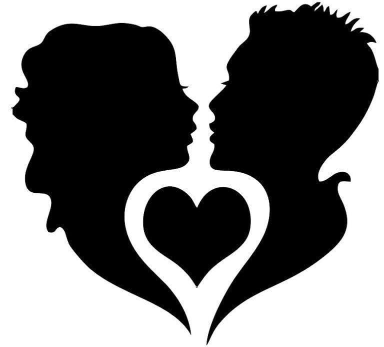 Siyah Ahşap Kalpli Çift Duvar Süsü(40*37,5cm)