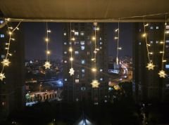Yıldız 4mt 96 Led Işıklı (19 Saçak 40-50-60 cm)
