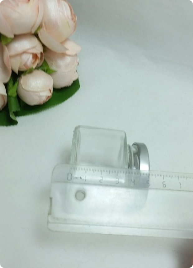 100 lü Kare Cam kavanoz Gümüş Kapaklı