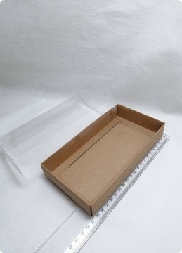 20x10x3 Cm Altı Karton, Üstü Asetat / Şeffaf Kapaklı Kutu 10 Lu