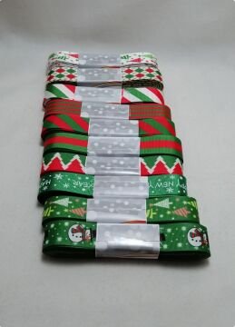 2 Cm New Year Yazılı Yeşil Grogren Kurdela 10 Mt.