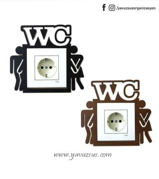 WC  Motifli Priz Dekoru