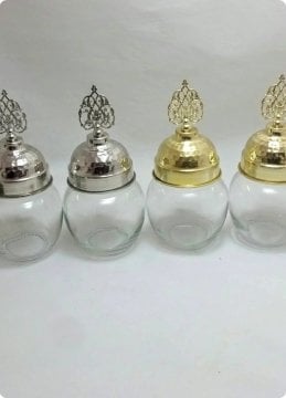 10 Lu Pvc Tepelikli 210 CC Cam Yumurta Kavanoz 10 lu