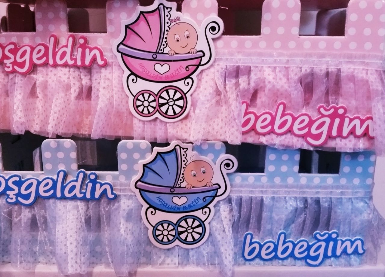 Bebek şekeri sunum çit Sepet tekerlekli pusette bebek