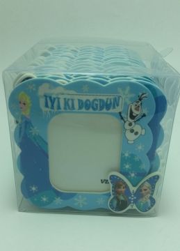 25 ' Lİ Buzlar kraliçesi elsa magnetli çerçeve