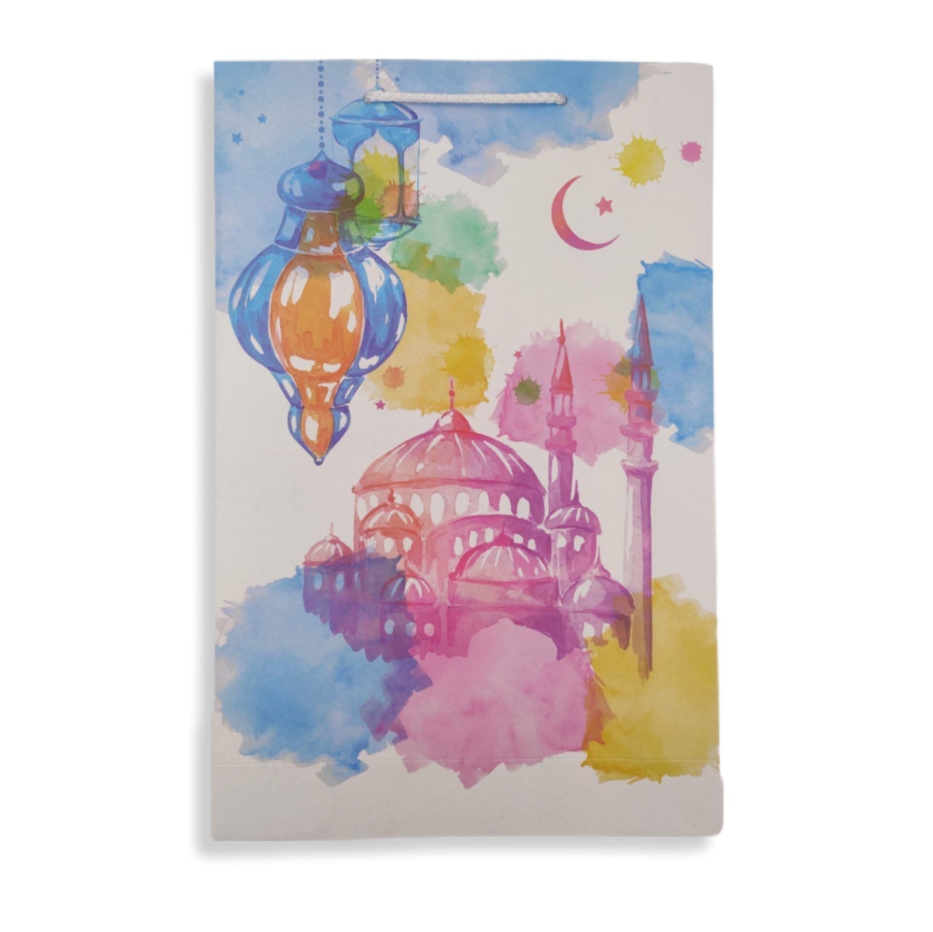 Karton Çanta Ramazan Tema Baskılı 26*40*8 cm 10 Adet