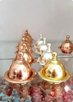 100 Lü Zamak Minik Yuvarlak Tekne Lokumluk