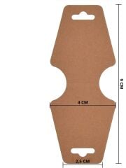 Kraft Takı Kolye ve Bileklik Kartları - Takı Asma Kartı 100 adet 9 x 4 cm