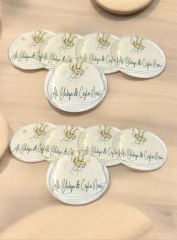 20 li 6 cm Şeffaf Pleksi üzerine Uv baskılı hediyelik magnet