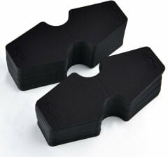 Siyah Takı Kolye ve Bileklik Kartları - Takı Asma Kartı 100 adet 9 x 4 cm