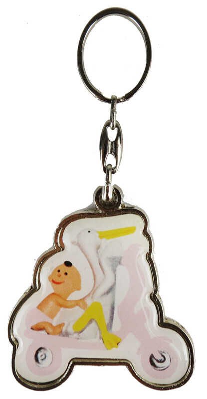 ANAHTARLIK BİSİKLETLİ BEBEK PEMBE P10-300