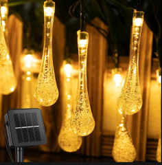 5mt 30 Led Solar Panelli Led Işık Sarı Işık