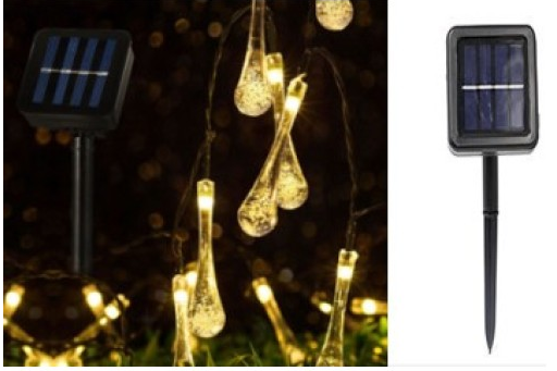 5mt 30 Led Solar Panelli Led Işık Sarı Işık