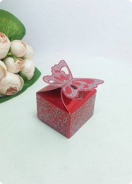 50 Li Simli Kelebekli Karton Kutu