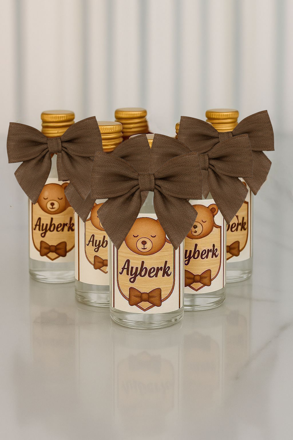 Erkek isme özel 30cc  şişe hediyelik(20 adet)