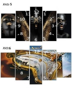 5 li Tablo & Duvar Saati(100*60cm) DUVAR SAATI