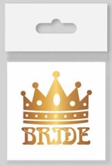 DÖVME BRIDE TAÇLI VARAKLI ALTIN PK:10