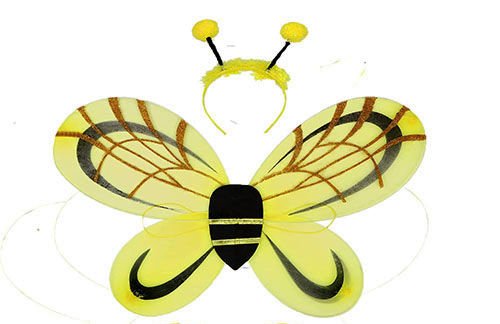 Çocuk Boy Mega Arı Kanadı ve Tacı 50x85 cm