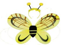 Çocuk Boy Mega Arı Kanadı ve Tacı 50x85 cm