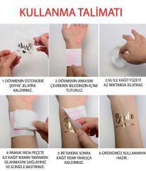 DÖVME TEAM BRIDE OKLU KALPLİ VARAKLI ALTIN PK:10